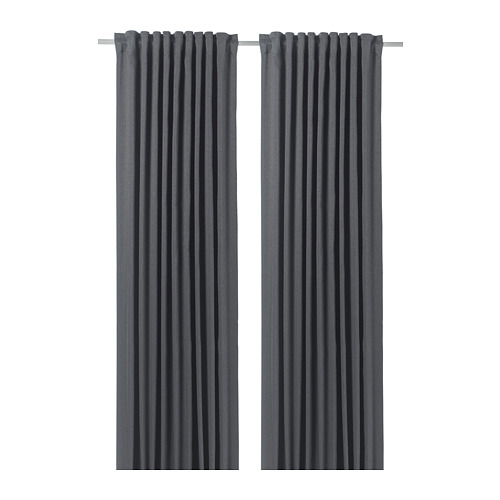 ikea curtains black