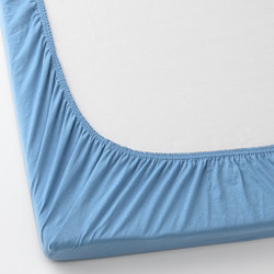 LEN - Fitted sheet for cot, light blue, 60x120 cm