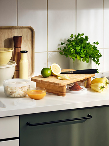 BESTÄMMA food container with lid, set of 3