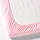 LEN - fitted sheet for cot, white/pink, 60x120 cm | IKEA Indonesia - PE614232_S1