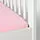 LEN - fitted sheet for cot, white/pink, 60x120 cm | IKEA Indonesia - PE614237_S1