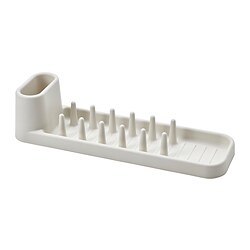 STÄMLING - Dish drainer, off-white, 48 cm
