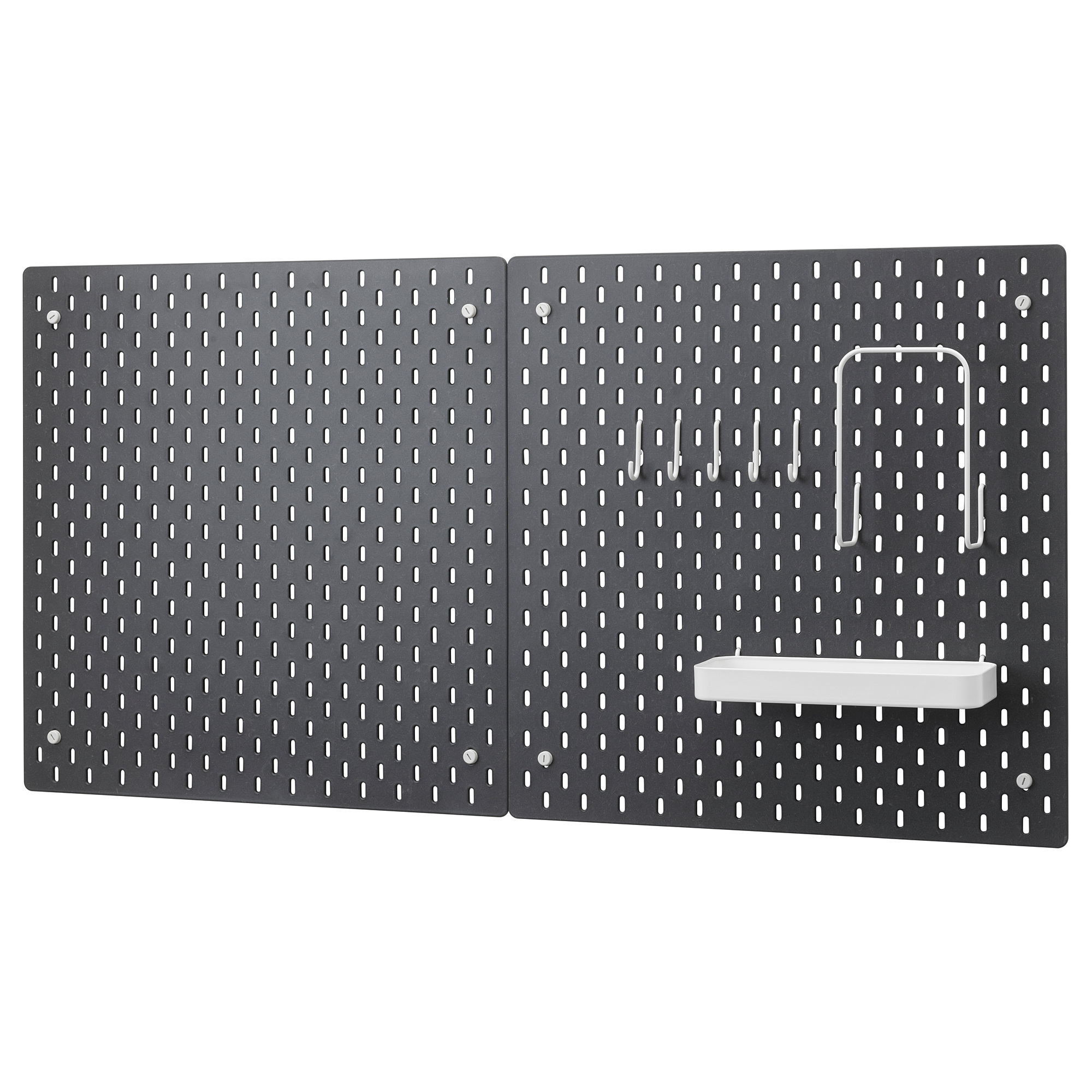 SKÅDIS kombinasi papan berlubang, hitam | IKEA Indonesia