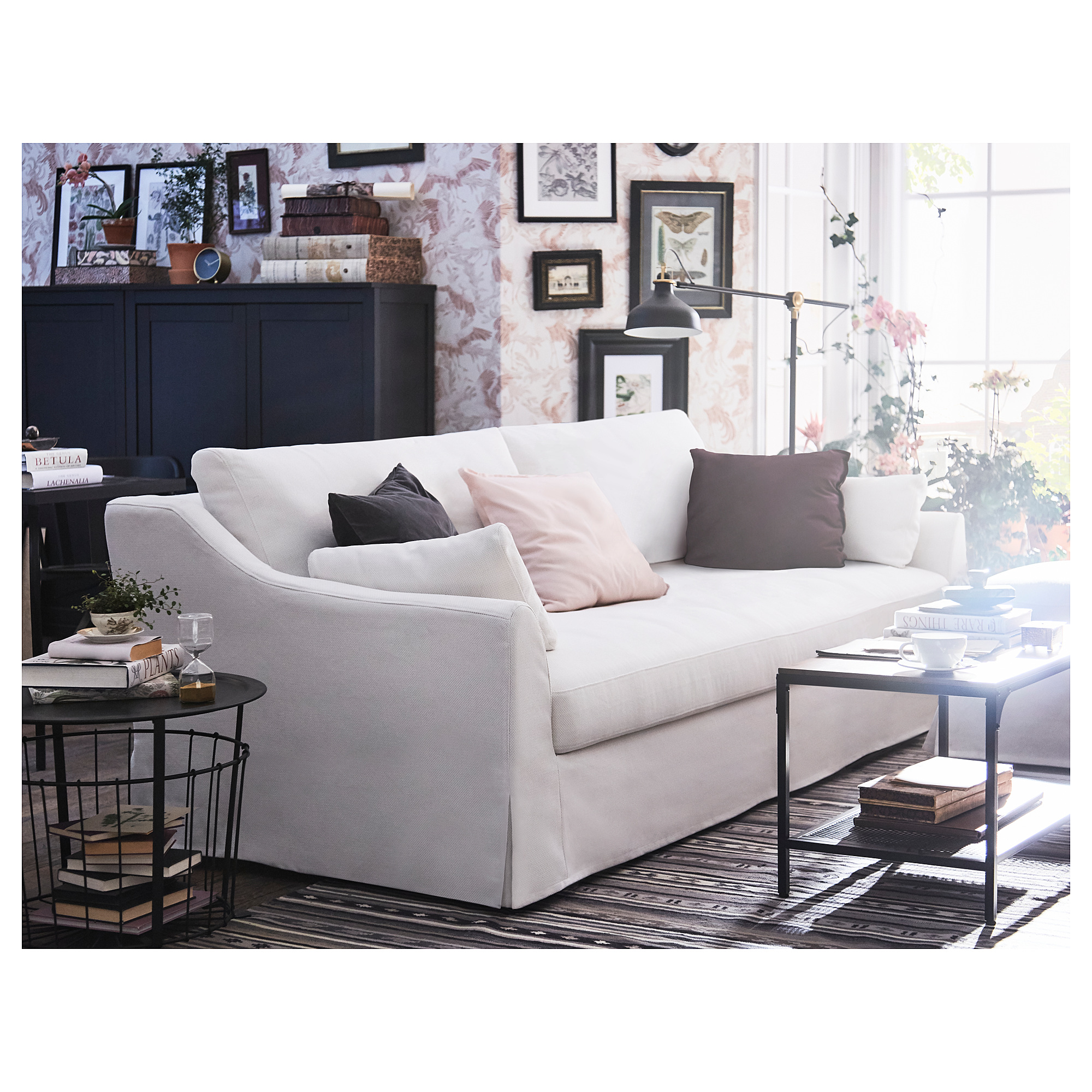 F RL V sofa  3 dudukan Flodafors putih IKEA  Indonesia 