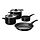 HEMLAGAD - set 6 unit peralatan memasak, lapisan anti lengket hitam | IKEA Indonesia - PE930518_S1