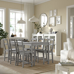 HAUGA - Table, grey, 168x74 cm