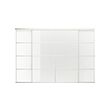 FÄRVIK/SKYTTA - Sliding door combination, white/white glass, 351x240 cm