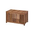NÄMMARÖ - box penyimpanan, diwarnai cokelat muda dalam ruang/luar ruang, 80x40x45 cm | IKEA Indonesia - PE894657_S2