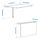 NORBERG wall-mounted drop-leaf table