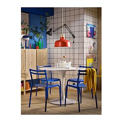GENESÖN - Chair, metal/blue