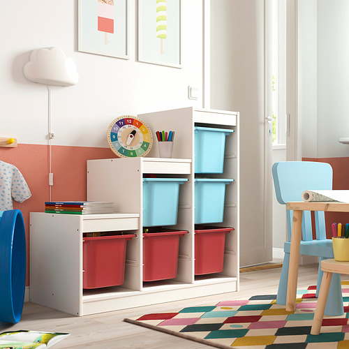 TROFAST storage combination with boxes