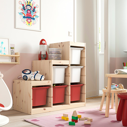 TROFAST storage combination with boxes