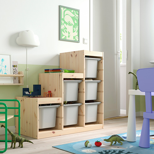 TROFAST storage combination with boxes