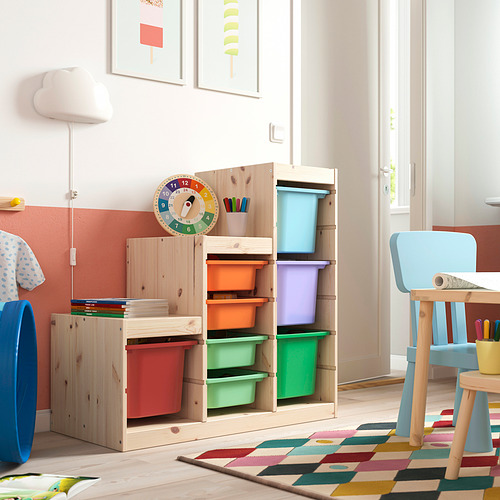 TROFAST storage combination with boxes