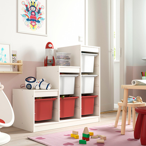 TROFAST storage combination with boxes