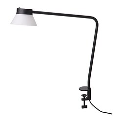 SAMBORD - Desk lamp, black/white