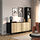 BOASTAD - storage combination, black/oak veneer, 203x185 cm | IKEA Indonesia - PE930647_S1