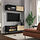 BOASTAD - TV storage combination, black/oak veneer, 121x42 cm | IKEA Indonesia - PE930648_S1