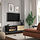 BOASTAD - meja TV, hitam/veneer kayu oak, 121x42x45 cm | IKEA Indonesia - PE930652_S1