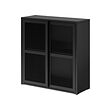 IVAR - cabinet with doors, black mesh, 80x83 cm | IKEA Indonesia - PE894864_S2