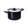 HEMLAGAD - Panci dengan penutup, lapisan anti lengket hitam, 5 l