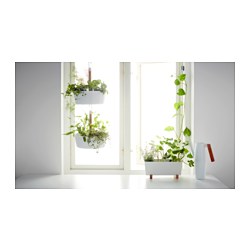 BITTERGURKA - Plant pot, white, 32x15 cm