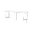 TILLSLAG/LAGKAPTEN - Desk, white, 200x60 cm