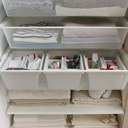 FÅNGGRÖDA - Insert with compartments, light grey, 35x24x14 cm