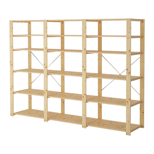 大勧め HEJNE 3 IKEA | cm 230x50x171 softwood, sections/shelves, 棚・シェルフ・ラック