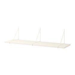 PERSHULT/BERGSHULT - Rak dinding, putih/putih, 120x30 cm
