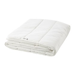 VITKLÖVER Duvet cover and pillowcase(s), white black/check, King - IKEA