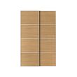 MEHAMN - Sepasang pintu geser, putih/dua sisi efek kayu oak, 150x236 cm