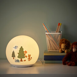 BRUMMIG - LED table lamp, forest patterned