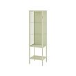 RUDSTA - Glass-door cabinet, light green, 42x37x155 cm