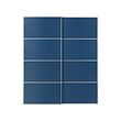MEHAMN - Pair of sliding doors, aluminium/double sided blue, 200x236 cm