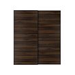 MEHAMN - Sepasang pintu geser, hitam/dua sisi efek kayu ek coklat tua, 200x236 cm