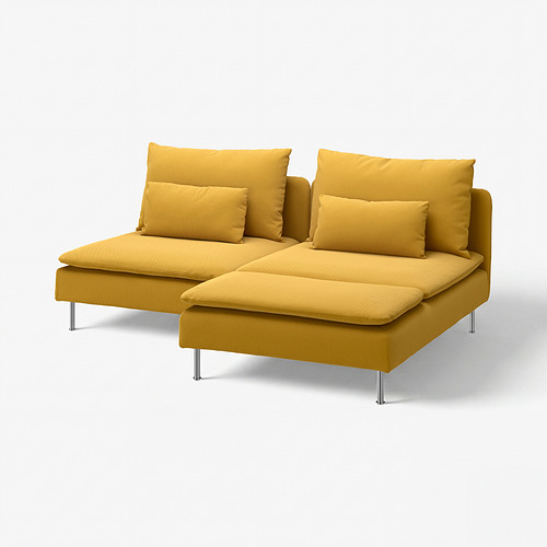 SÖDERHAMN sofa 2 dudukan dg chaise longue
