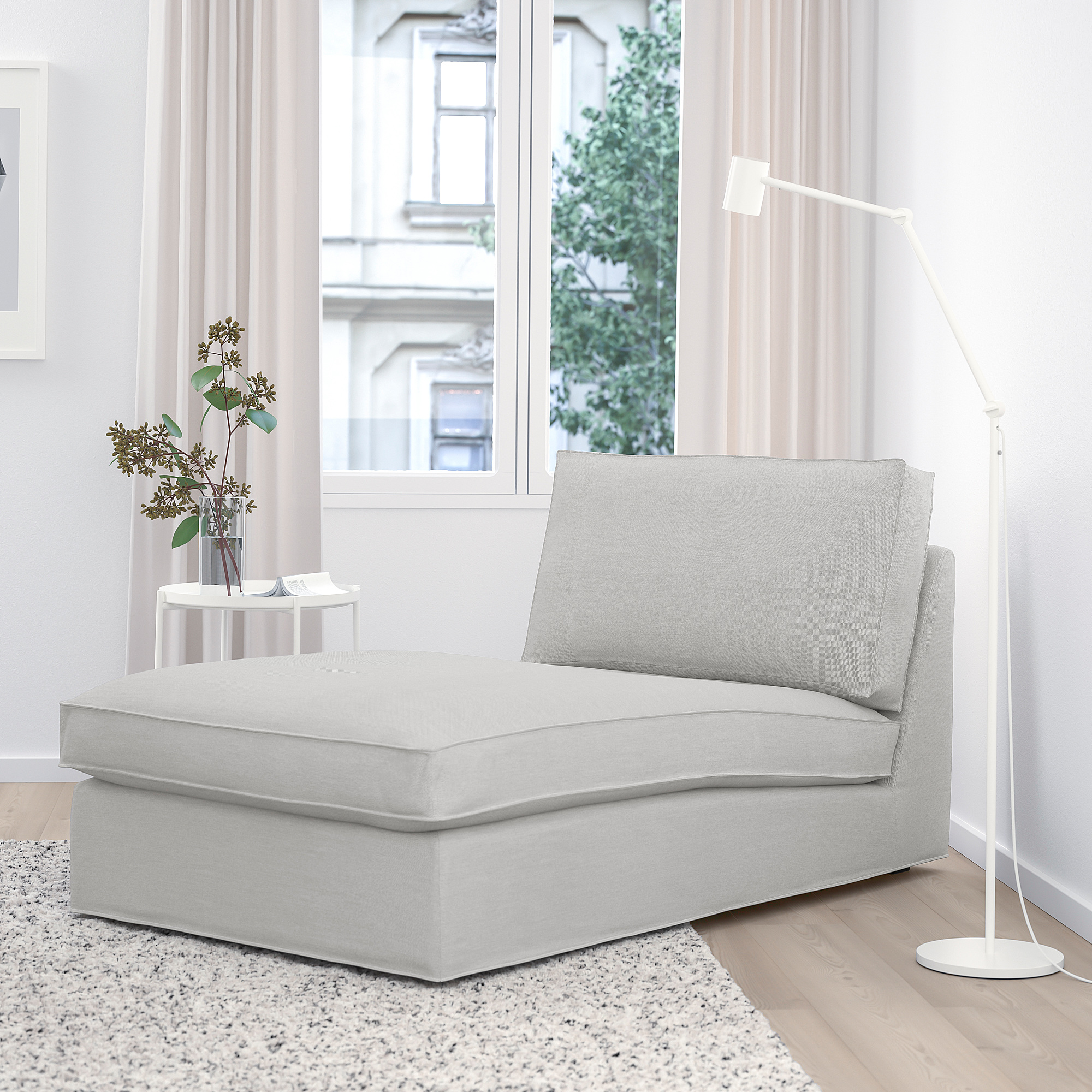 KIVIK chaise longue, Orrsta light grey IKEA Indonesia