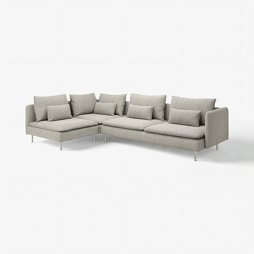 SÖDERHAMN sofa sudut, 4 dudukan
