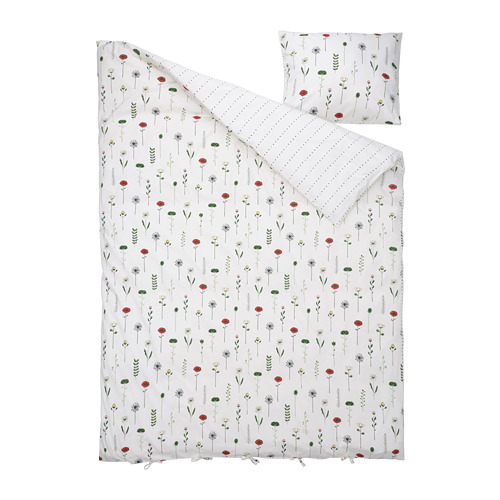 NATTSLÄNDA sarung duvet dan sarung bantal