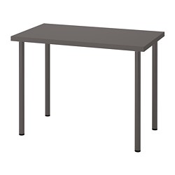 ADILS/LINNMON - Desk, dark grey, 100x60 cm