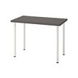 ADILS/LINNMON - Desk, dark grey/white, 100x60 cm