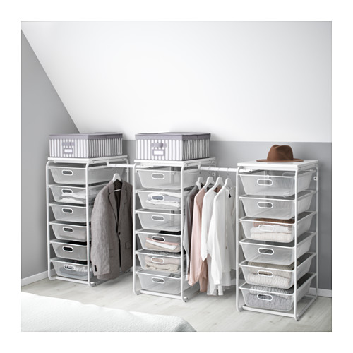 Algot Frame Mesh Baskets Rod White Ikea Indonesia