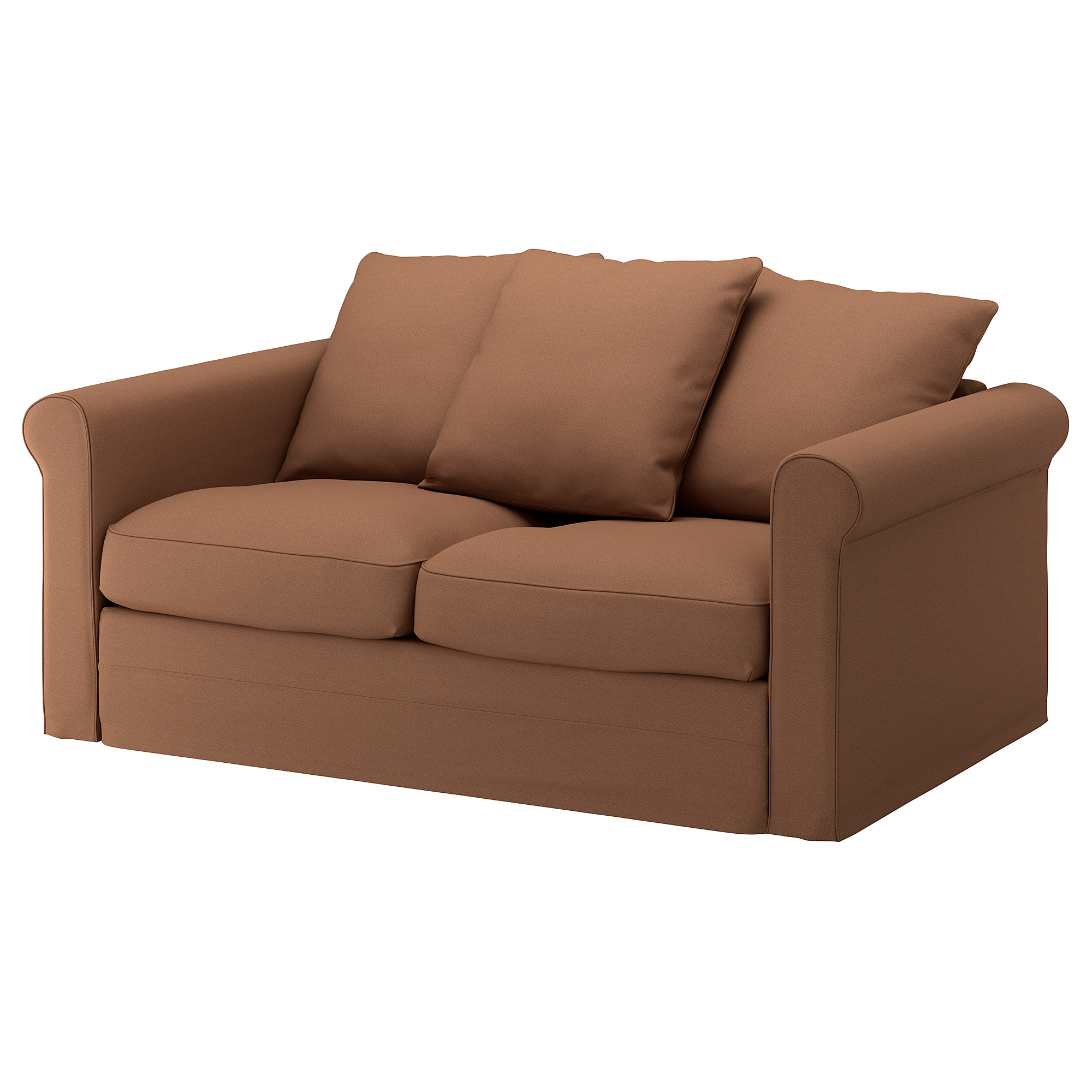 GRÖNLID sofa 2 dudukan, Inseros cokelat muda IKEA Indonesia