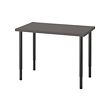 OLOV/LINNMON - Desk, dark grey/black, 100x60 cm