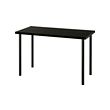 LAGKAPTEN/ADILS - Meja, hitam-cokelat/hitam, 120x60 cm