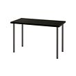 LAGKAPTEN/ADILS - Meja, hitam-cokelat/abu-abu tua, 120x60 cm