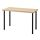 LAGKAPTEN/ADILS - meja, efek kayu oak diwarnai putih/hitam, 120x60 cm | IKEA Indonesia - PE813470_S1