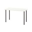 LAGKAPTEN/ADILS - Desk, white/dark grey, 120x60 cm