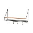 ÅKERBRUK - Wall organiser w hooks, 42x12x26 cm